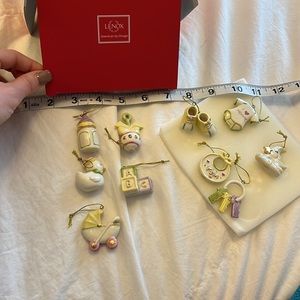 Baby ornament Lenox set of TEN ornaments with box